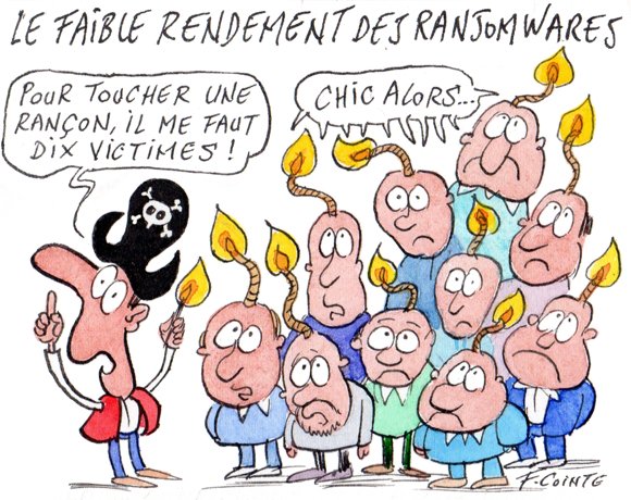 Dessin: Ransomware : les comptes peu reluisants de LockBit 3.0